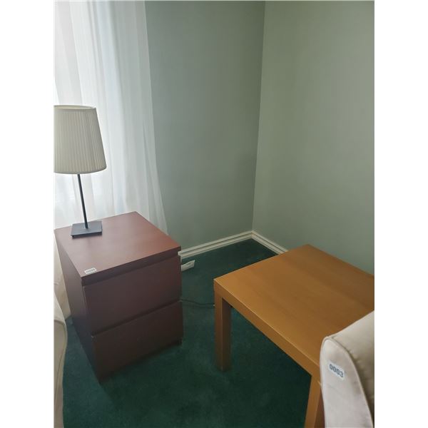 2 Side Tables & Lamp