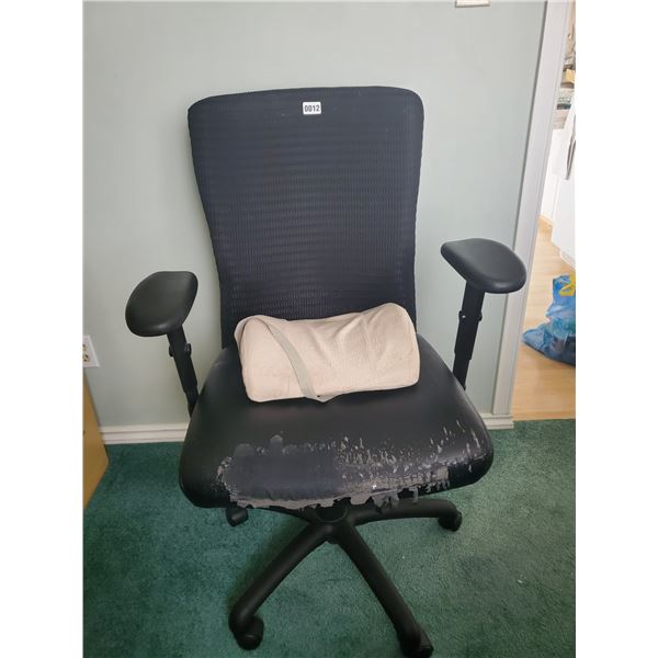 Computer Chair with Wear on Seat