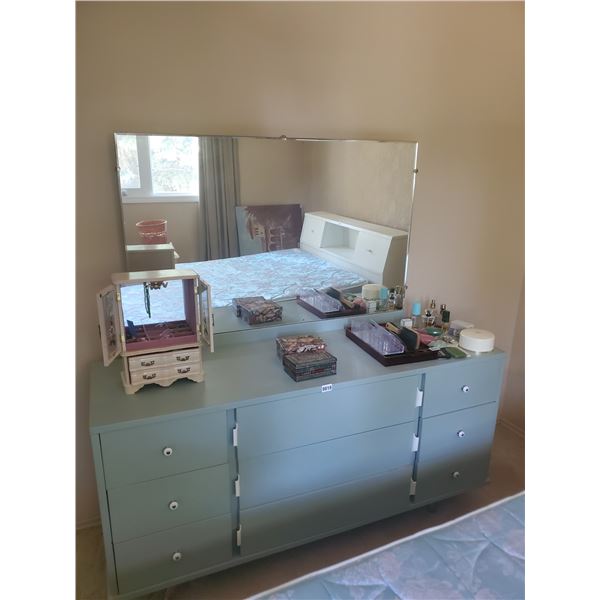 Vintage Dresser with Attached Mirror