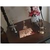 Image 5 : Side Table with Lamp & Collectables