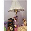 Image 3 : Side Table with Lamp, Ferbie, Puppy Plush, and Princess Figurine