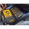 Image 3 : DeWalt Drill, extra Bits and Carrying Case with an extra Empy DeWalt Carrying Case