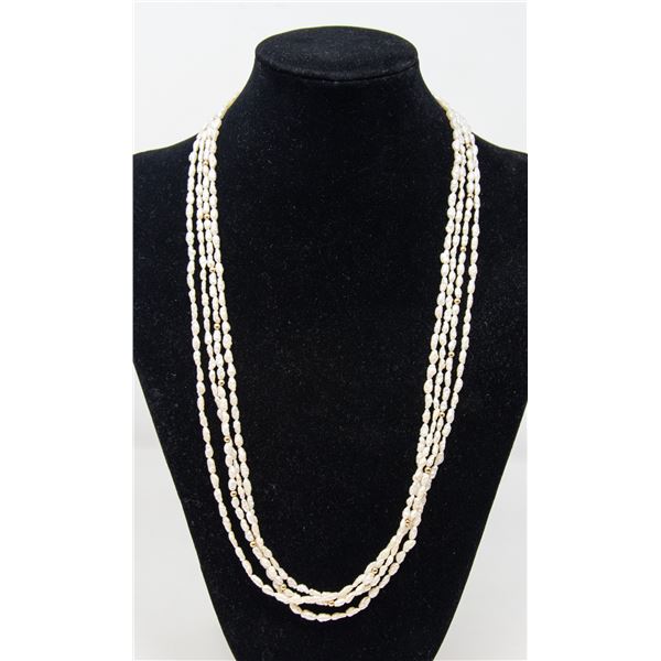 FRESHWATER PEARL MULTI-STRAND NECKLACE WITH