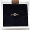 Image 1 : 12K GOLD RING WITH BLACK PEARL, APPROX. SIZE 3