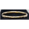 Image 1 : 14K GOLD BANGLE WITH CLASP, APPROX. 7.25 "