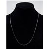 Image 1 : 14K WHITE GOLD FLAT LINK NECKLACE, APPROX. 18"