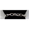 Image 1 : 14K WHITE GOLD LINK CHAIN BRACELET,