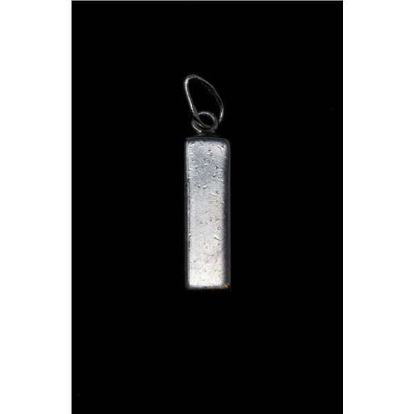 10 GRAM PURE SILVER BAR PENDANT