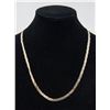 Image 1 : 10K TRI-GOLD FLAT CURB CHAIN NECKLACE, APPROX.