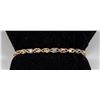 Image 1 : 10K TRI-GOLD ORNATE BEAD BRACELET, APPROX. 7"