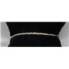Image 1 : ITALIAN SILVER BRAIDED CHAIN BRACELET, 7 "