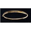 Image 1 : 10K GOLD SIMPLE BANGLE WITH CLASP, APPROX. 7"