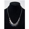 Image 1 : ITALIAN SILVER BEAD CHAIN NECKLACE WITH ROUND