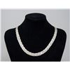 Image 1 : ITALIAN SILVER 6 STRAND BRAIDED NECKLACE, 18"