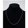 Image 1 : ITALIAN SILVER FINE CHAIN NECKLACE, 16 "