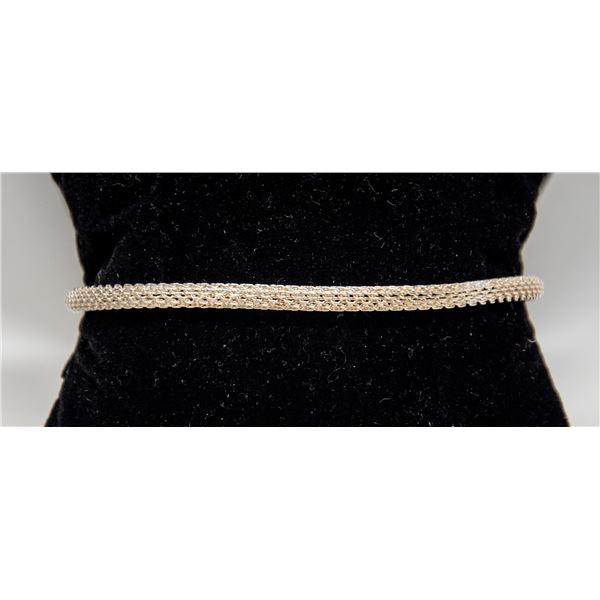 ITALIAN SILVER ROPE BRACELET, 8"