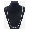 Image 1 : ITALIAN SILVER ROPE NECKLACE, 30"