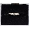 Image 1 : SILVER RING, SIMPLE PATTERN, APPROX. SIZE 4.5