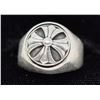 Image 1 : SILVER RING, CELTIC PATTERN, CUT BACK, SIZE 5