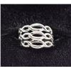 Image 1 : STERLING SILVER RING, WAVE PATTERN,