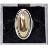 Image 1 : STERLING SILVER DARLA HESSE RING, OVAL APPROX.