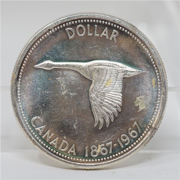 1967 CANADA CENTENNIAL SILVER DOLLAR