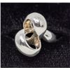 Image 1 : SILVER RING, KNOT PATTERN, APPROX. SIZE 6.5