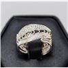 Image 1 : SILVER RING WITH ORNATE PATTERN, APPROX. SIZE 4.5