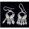 Image 1 : SILVER EARRINGS DREAMCATCHER STYLE