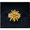 Image 1 : 10K GOLD RING WITH URCHIN PATTERN, APPROX SIZE
