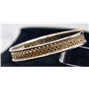Image 1 : 10K GOLD BAND BRACELET WITH WEAVE PATTERN,