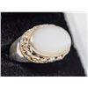 Image 1 : SILVER MOTHER OF PEARL RING, APPROX. SIZE 7.5