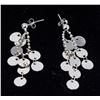 Image 1 : ITALIAN SILVER BEAD CHAIN EARRINGS
