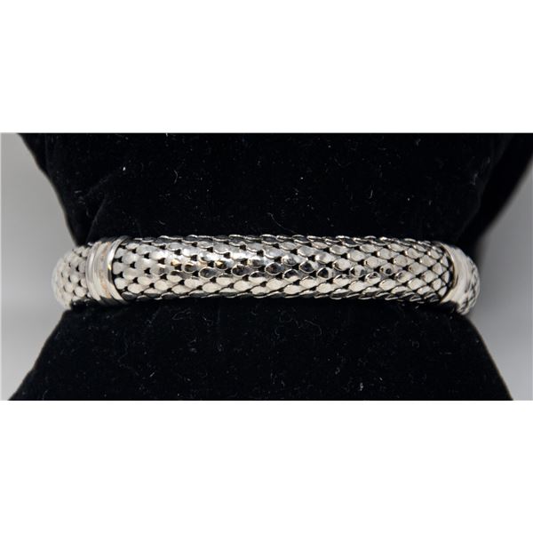 SILVER SNAKE BRACELET, 7.75"