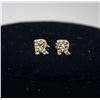 Image 1 : SILVER LETTER R EARRINGS WITH CLEAR STONES
