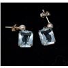 Image 1 : SILVER EARRINGS, BLUE STONE
