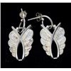 Image 1 : SILVER ORNATE LEAF EARRINGS