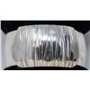 Image 1 : STERLING SILVER BANGLE, 1.5" WIDE, 7.5"