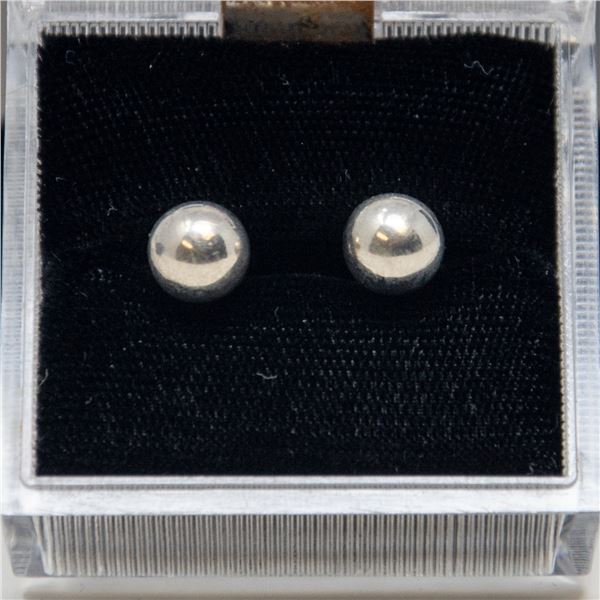 STERLING SILVER PEARL-SHAPED EARRINGS