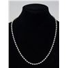 Image 1 : SILVER BALL-LINK NECKLACE, 18 "
