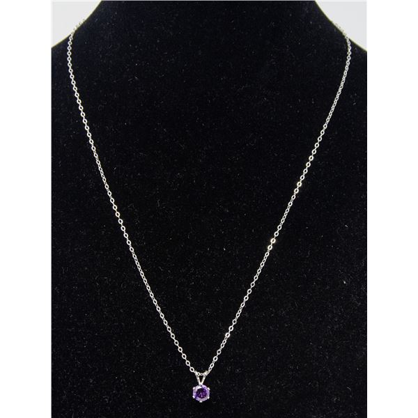 STERLING SILVER PENDANT NECKLACE WITH