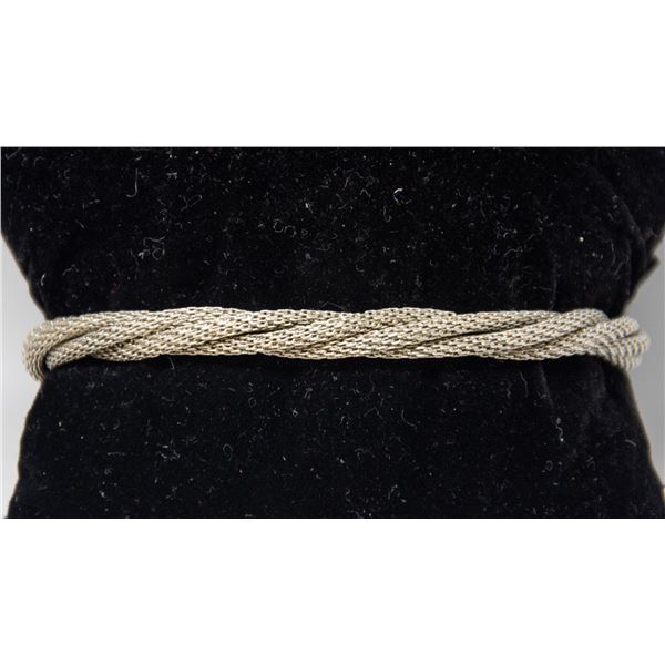 SILVER TRIPLE ROPE BRACELET, 7"