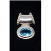 Image 1 : SILVER PENDANT WITH BLUE STONE