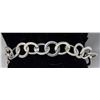 Image 1 : SILVER ROUND LINK BRACELET 8"