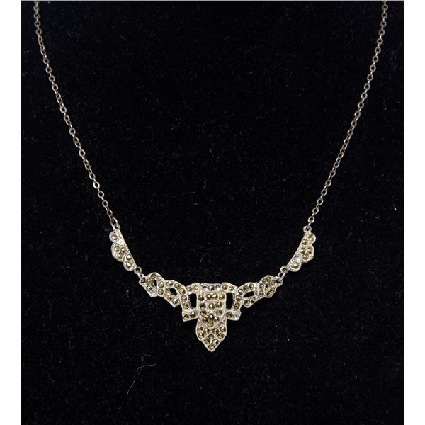 STERLING SILVER GLAMOUR NECKLACE,