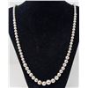 Image 1 : STERLING SILVER PEARL-LIKE LINK NECKLACE, 30"