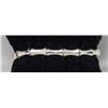 Image 1 : SILVER BAMBOO LINK BRACELET 7"