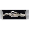 Image 1 : SILVER BUCKLE BRACELET, 7.25 TO 8.5" ADJUSTABLE