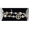 Image 1 : SILVER DOUBLE STRAND BRACELET WITH