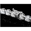 Image 2 : 18k White Gold 10.00ct Diamond Tennis Bracelet